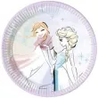 talerzyki papierowe frozen snowflakes procos 20 cm 8 szt