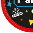 talerzyki papierowe gaming party procos 23 cm 8 szt