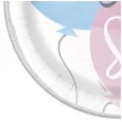 talerzyki papierowe gender party kolorowe godan 18 cm 8 szt