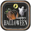 talerzyki papierowe ghostly halloween unique 23 cm 8 szt
