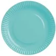 talerzyki papierowe gladkie blekitne 18 cm 6 szt