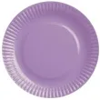talerzyki papierowe gladkie lawendowe 18 cm 6 szt