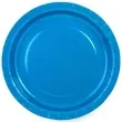 talerzyki papierowe gladkie niebieskie 23 cm 6 szt