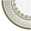 talerzyki papierowe gold ornament zlote maki 18 cm 8 szt