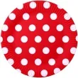 talerzyki papierowe grochy czerwony fsopakowania 23 cm 8 szt