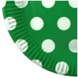 talerzyki papierowe grochy zielony fsopakowania 23 cm 8 szt