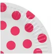 talerzyki papierowe groszki magenta godan 18 cm 6 szt