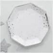 talerzyki papierowe gwiazdki metalic ginger ray 23 cm 8 szt