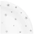 talerzyki papierowe gwiazdki srebrne biale partypal 23 cm 6 szt