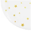 talerzyki papierowe gwiazdki zlote biale partypal 23 cm 6 szt