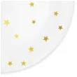 talerzyki papierowe gwiazdki zlote biale partypal 23 cm 6 szt