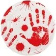 talerzyki papierowe halloween krwawa rzez boland 23 cm 6 szt