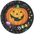talerzyki papierowe halloween pumpkin pal unique 18 cm 8 szt