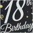 talerzyki papierowe happy birthday 18 b c czarny godan 23 cm 6 szt