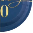 talerzyki papierowe happy birthday 40 granatowy partypal 18 cm 6 szt