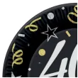 talerzyki papierowe happy birthday 40 urodziny b c czarny godan 23 cm 6 szt