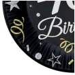 talerzyki papierowe happy birthday 40 urodziny b c czarny godan 23 cm 6 szt