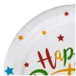 talerzyki papierowe happy birthday czakos 18 cm 6 szt
