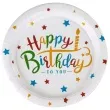 talerzyki papierowe happy birthday czakos 18 cm 6 szt