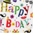 talerzyki papierowe happy birthday funny b day mix maki 18 cm 8 szt