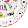 talerzyki papierowe happy birthday funny b day mix maki 23 cm 8 szt