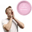 talerzyki papierowe happy birthday kropki rozowe paw 23 cm 10 szt