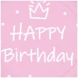 talerzyki papierowe happy birthday kropki rozowe paw 23 cm 10 szt