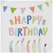 talerzyki papierowe happy birthday pastel mix 23 cm 8 szt