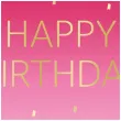 talerzyki papierowe happy birthday rozowy procos 23 cm 8 szt