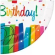 talerzyki papierowe happy birthday unique 18 cm 8 szt