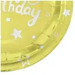 talerzyki papierowe happy birthday zlote partypal 23 cm 6 szt