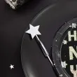 talerzyki papierowe happy new year nowy rok srebrno czarny partypal 18 cm 6 szt