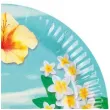 talerzyki papierowe hawajski hibiscus z ananasem boland 23 cm 6 szt