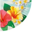 talerzyki papierowe hawajski hibiscus z ananasem boland 23 cm 6 szt