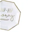 talerzyki papierowe hip hip hooray ginger ray 25 cm 8 szt