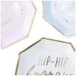 talerzyki papierowe hip hip hooray ginger ray 25 cm 8 szt