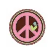 talerzyki papierowe hippie birthday 22 8 cm 8 szt