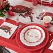 talerzyki papierowe ho ho ho boze narodzenie santex 18 cm 10 szt