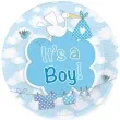talerzyki papierowe its a boy 18 cm folat 8 szt