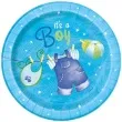 talerzyki papierowe its a boy 18 cm unique 8 szt