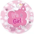 talerzyki papierowe its a girl 18 cm folat 8 szt