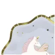 talerzyki papierowe jednorozec partydeco 18 cm 6 szt