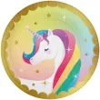 talerzyki papierowe jednorozec pd unicorn pd party 23 cm 8 szt