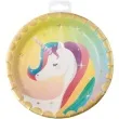 talerzyki papierowe jednorozec pd unicorn pd party 23 cm 8 szt