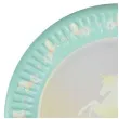 talerzyki papierowe jednorozec turkusowy rozowy arpex 18 cm 8 szt
