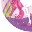 talerzyki papierowe jednorozec unicorn rainbow colors procos 23 cm 8 szt