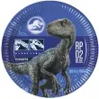 talerzyki papierowe jurassic world procos 33 cm 8 szt