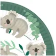 talerzyki papierowe koala amscan 22 8 cm 8 szt
