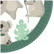 talerzyki papierowe koala amscan 22 8 cm 8 szt