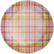talerzyki papierowe kolorowa kratka fsopakowania 23 cm 8 szt